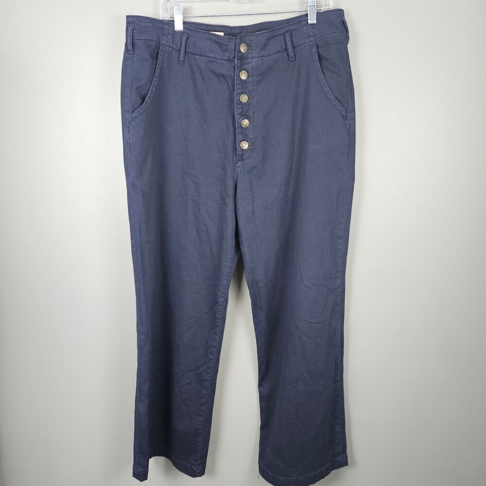 Pilcro And The Letterpress Wide Leg Blue Pants Size 32